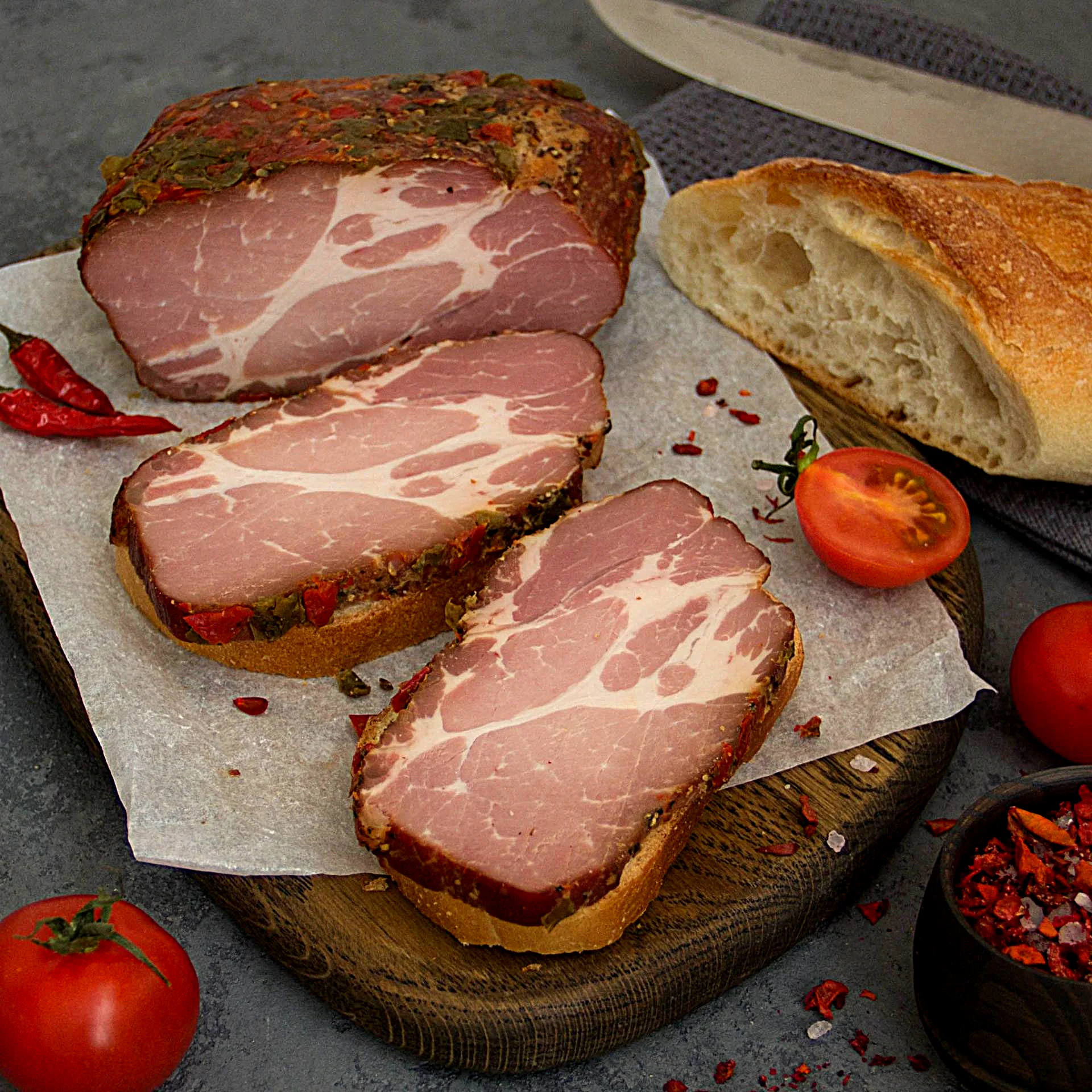 Шея свиная "Домашняя" горячего копчения