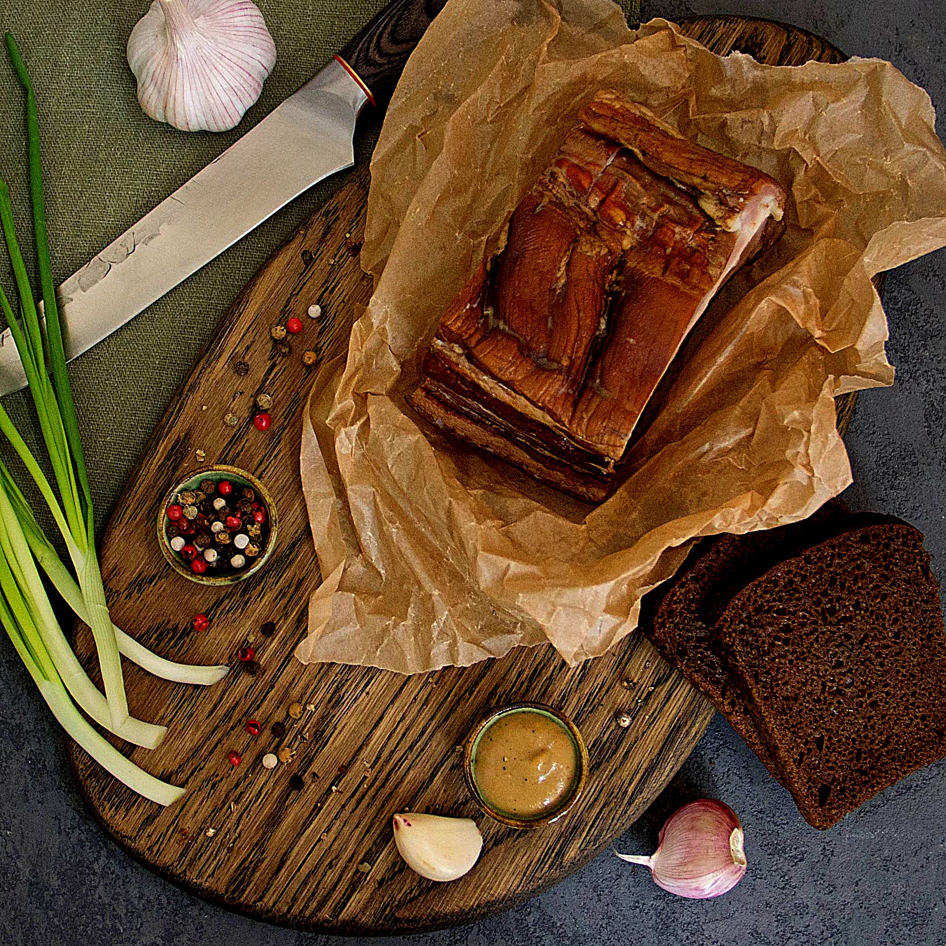 Грудинка "Нежная" свиная горячего копчения