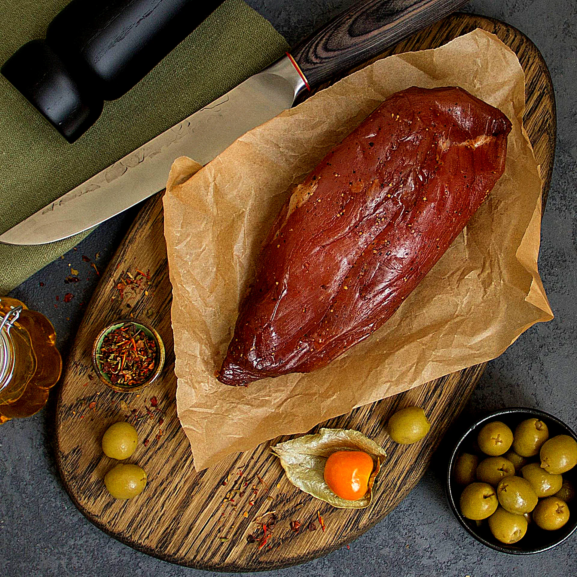 Грудки индейки холодного копчения