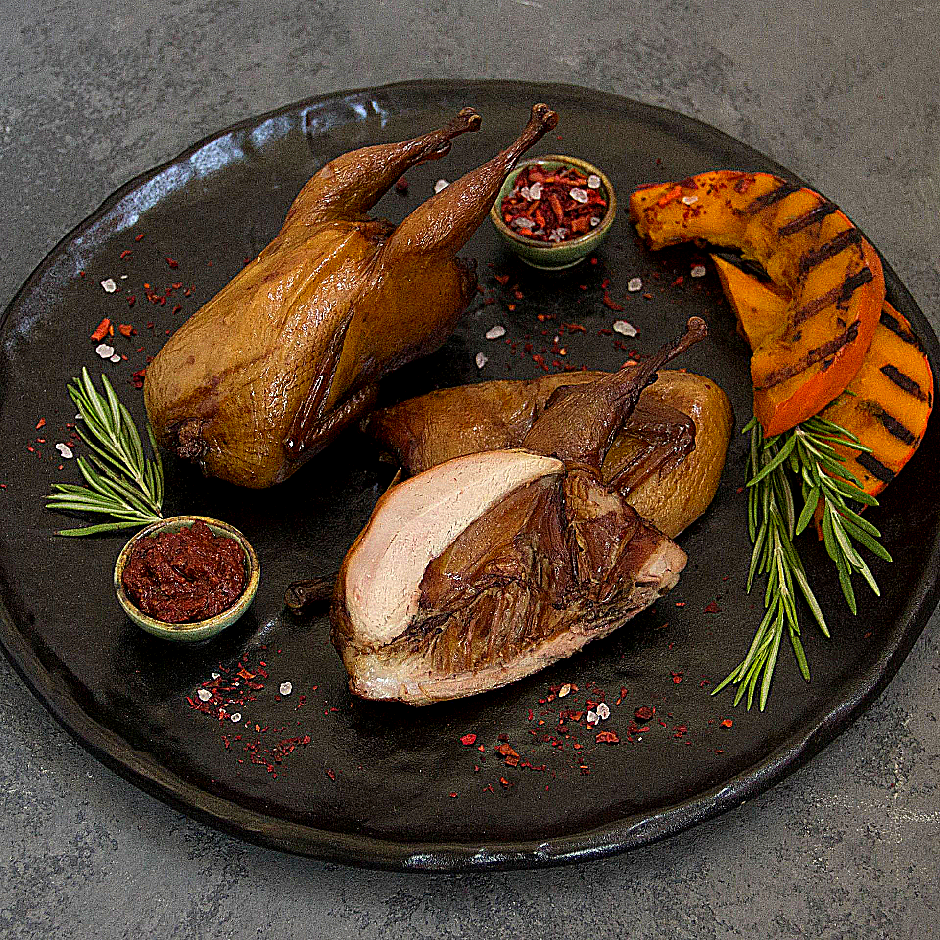 Перепела тушки горячего копчения