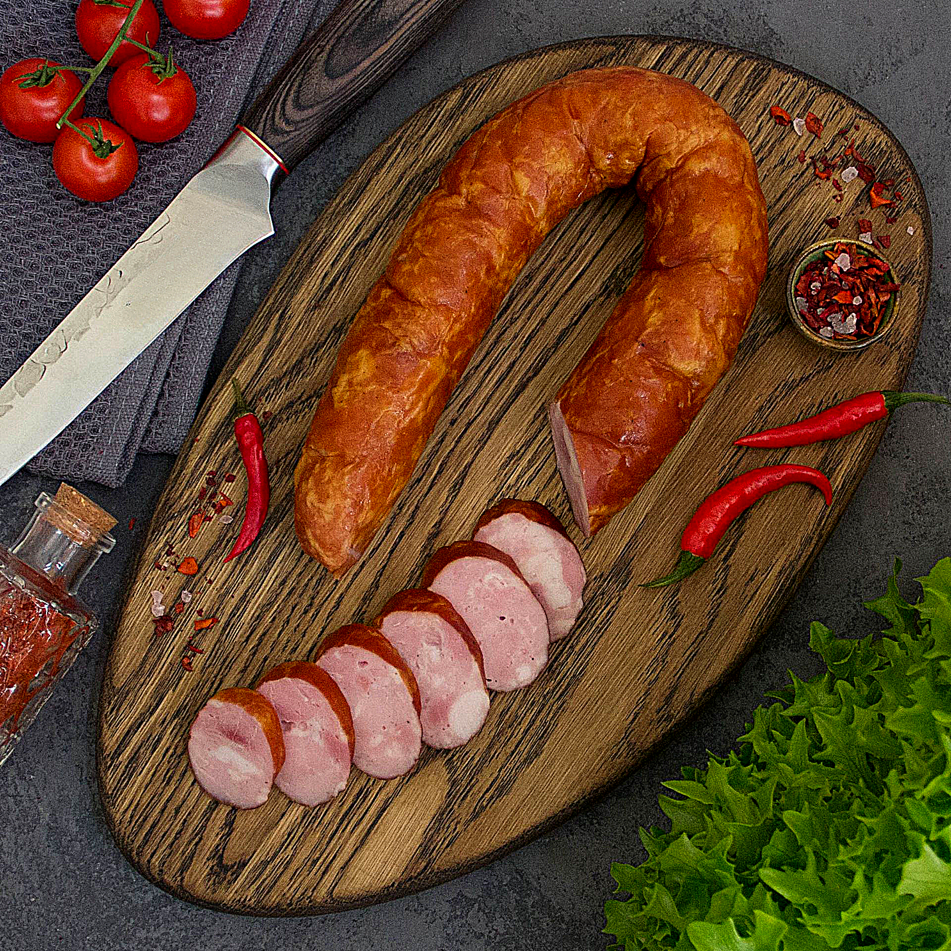 Колбаса «Краковская» свино-говяжья  варено-копченая