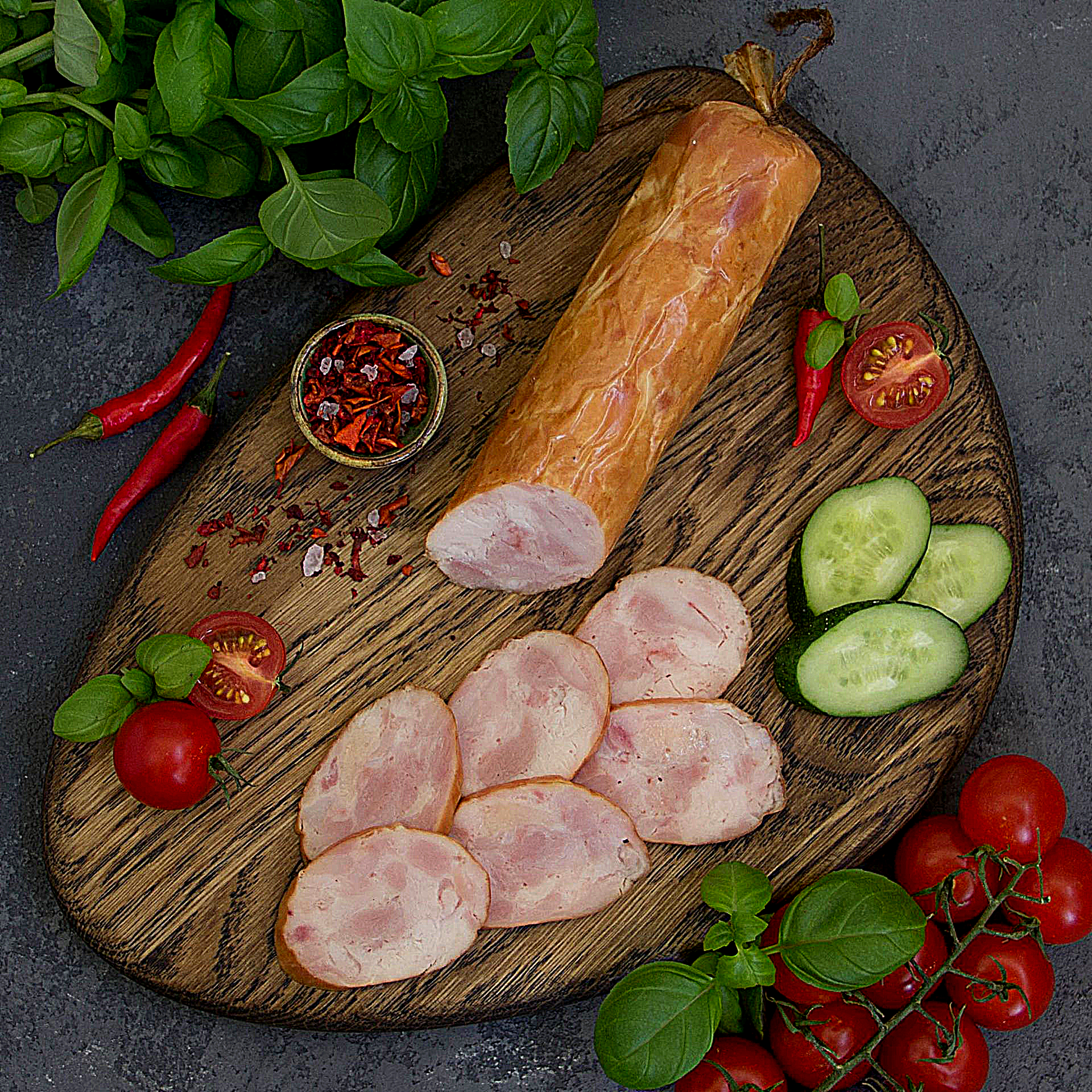 Колбаса "Куриная" варено-копченая